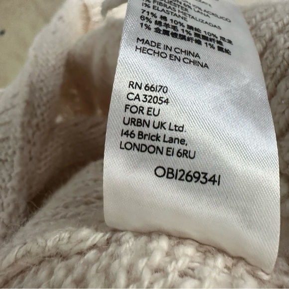 Anthropologie PILCRO Women Jemma Cable Knit Open Cardigan Sweater Sz M/L Petite - Picture 10 of 12